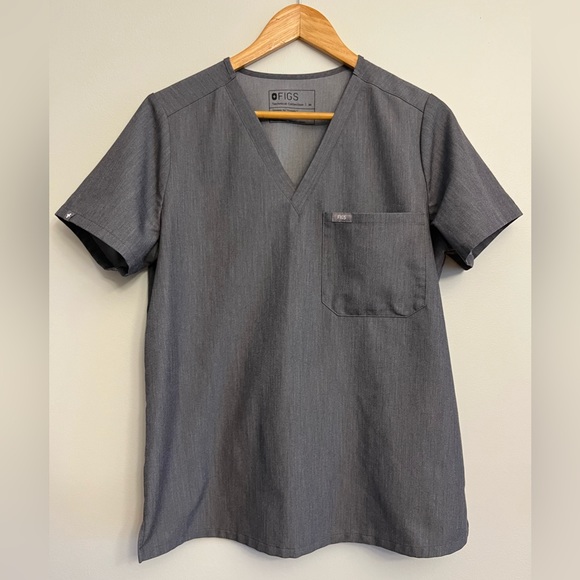 Figs Tops - Gray Figs Scrub Set Size Medium